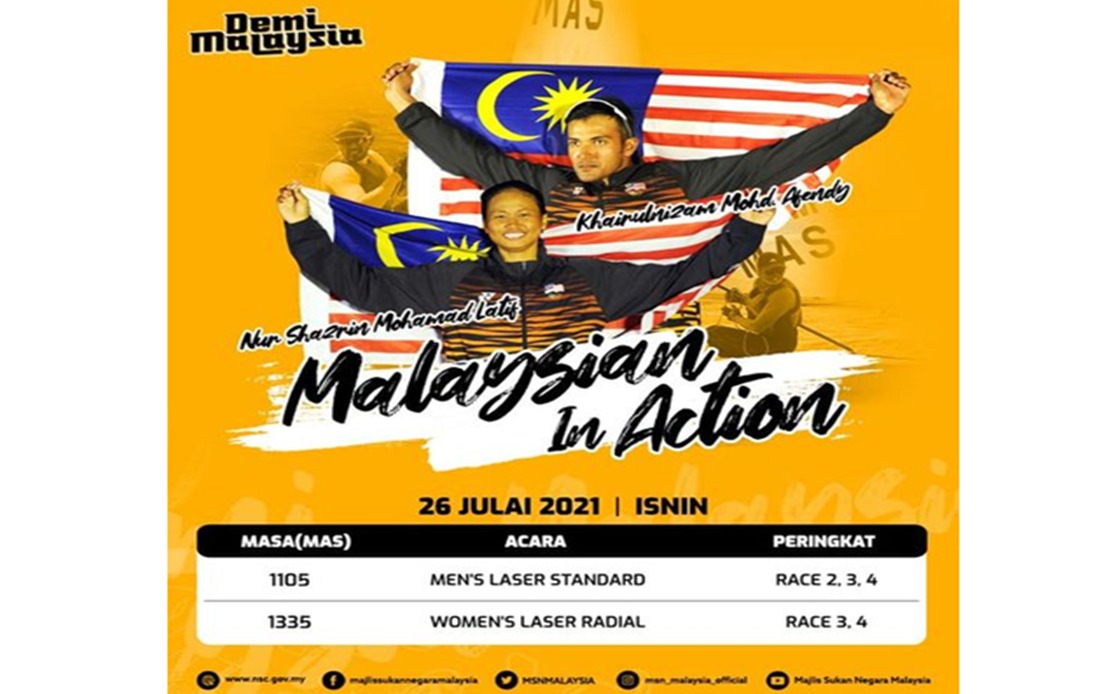 Malaysia jadual olimpik 2020 atlet