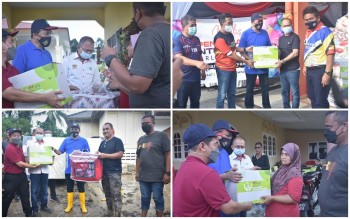 Inondations de Jelebu : la Fondation RISDA distribue des matelas, des paniers alimentaires aux petits exploitants